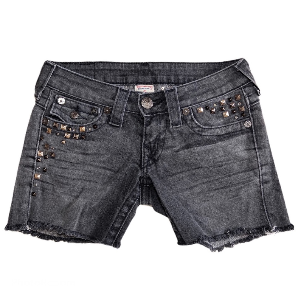 True Religion Cutoff Jean Shorts